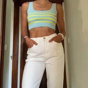 Onitsuka Tiger striped crop top.